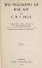 [Gutenberg 55731] • The Philosophy of Fine Art, volume 4 (of 4) / Hegel's Aesthetik